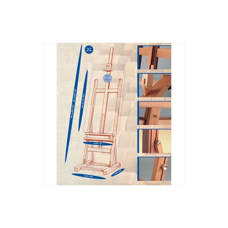 Fine art shop - Studio Easel Ratchet control M 07 Mabef | totenart.com