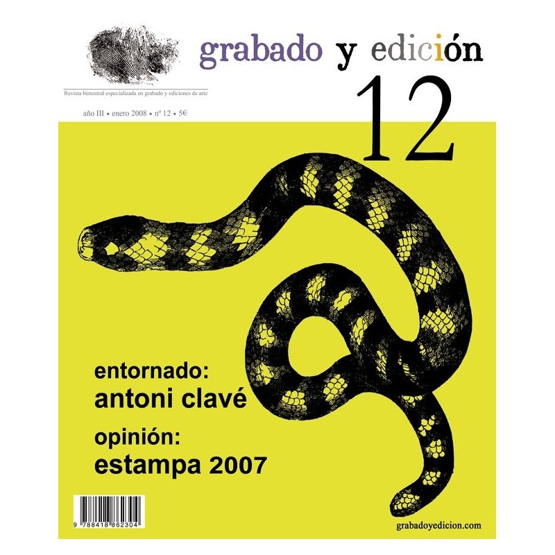Etching and Editing Magazine, n. 12, in Spanish.