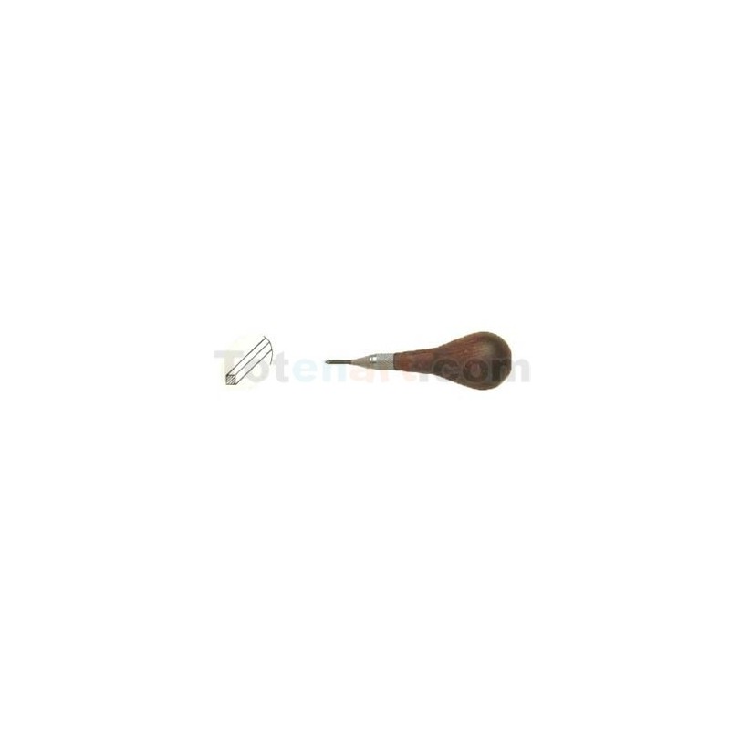 Fine art shop - Graver 2.4x2.4 mm, 60, mushroom handle | totenart.com