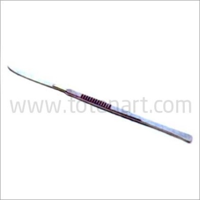 Fixed straight Scalpel Blade, 13 cm.