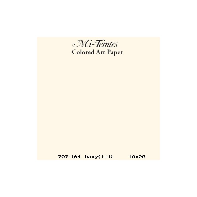  Fine art shop - Mi-teintes Canson Ivory, 160 gr., 50x65 cm. | totenart.com