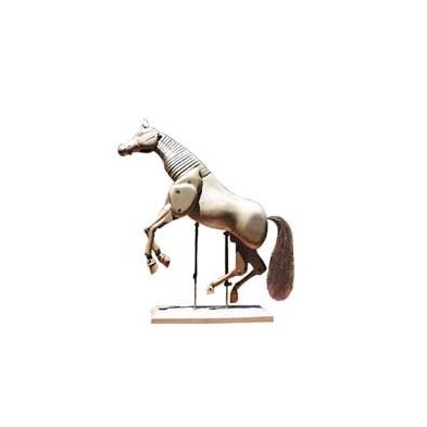 Articulated Horse 20 cm, Natural wood