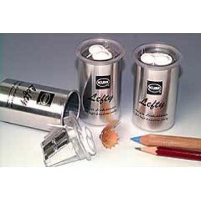 Double sharpener for left-handers