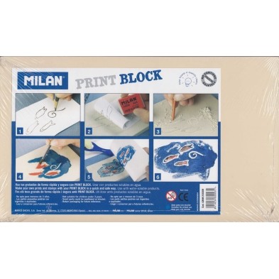 Milan Print Block 7.2x11.5 cm.