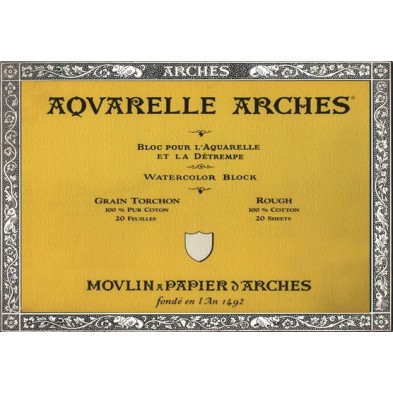  Fine art shop - Arches Watercolour 185 gr, 31x41 cm, Torchon, pad 20 s. | totenart.com
