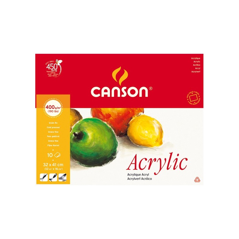  Fine art shop - Acryllic Montval 400 gr, 32x41 cm., Cold Pressed, block 10 s. | totenart.com