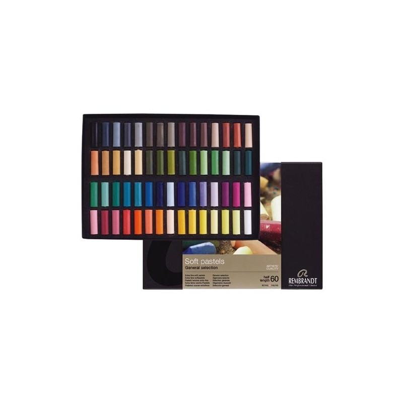 Fine art shop - Case pastel Rembrandt, 60 half length units., General selection | totenart.com