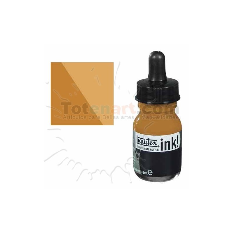 Fine art shop - Liquitex Acrylic Ink Transparent Raw Sienna, 30 ml. | totenart.com