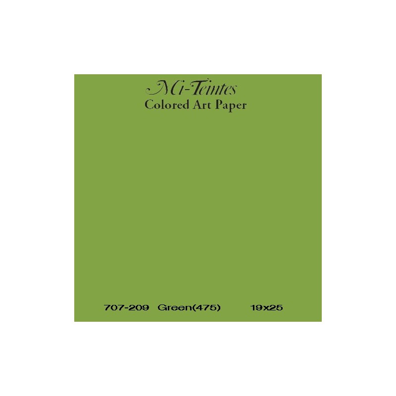  Fine art shop - Mi-teintes Canson Apple Green, 160 gr., 21X30 cm. | totenart.com