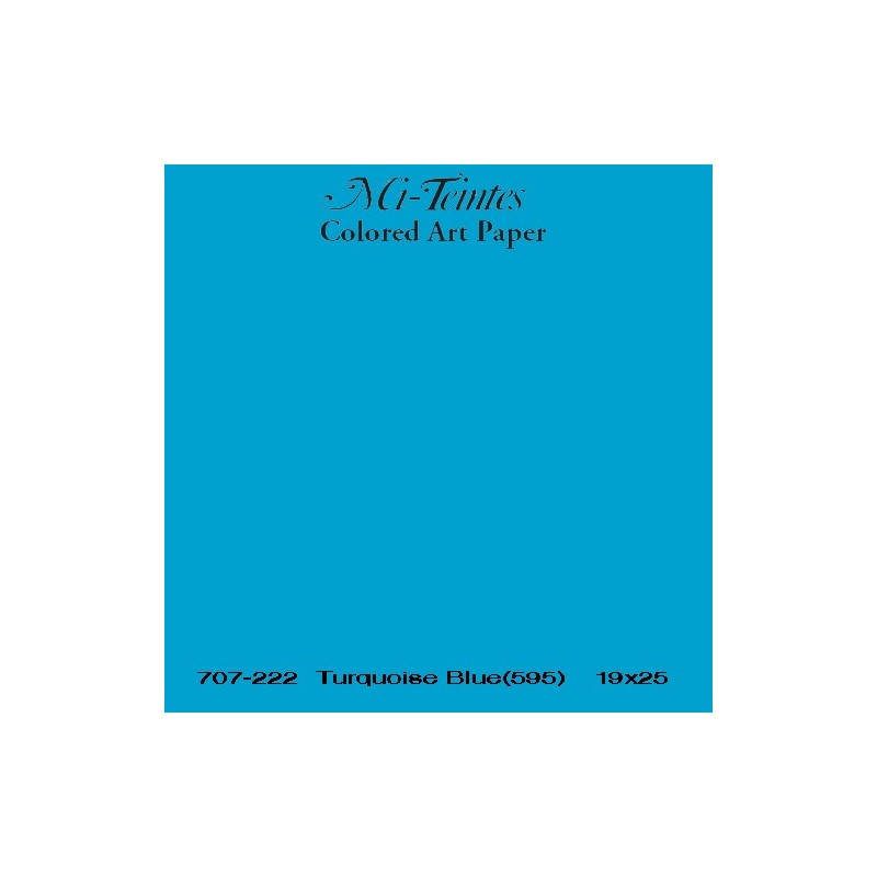  Fine art shop - Mi-teintes Canson Blue Turquoise, 160 gr., 50x65 cm. | totenart.com