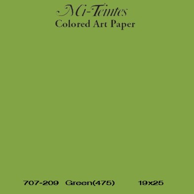  Fine art shop - Mi-teintes Canson Apple Green, 160 gr., 50x65 cm. | totenart.com