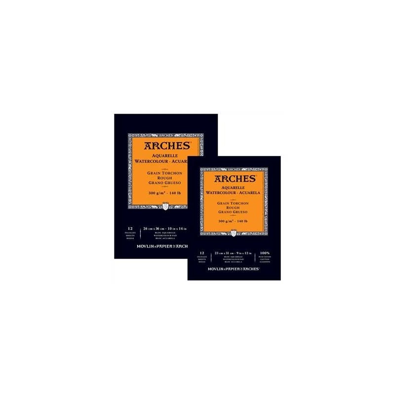  Fine art shop - Arches Watercolour 300 gr, 23x31 cm, Grain Torchon, pad 12 s. | totenart.com