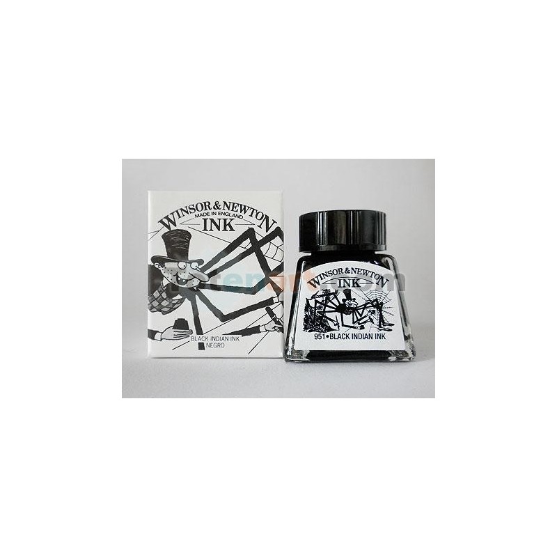 Drawing Ink, Indian Black, Winsor & Newton, 14 ml.