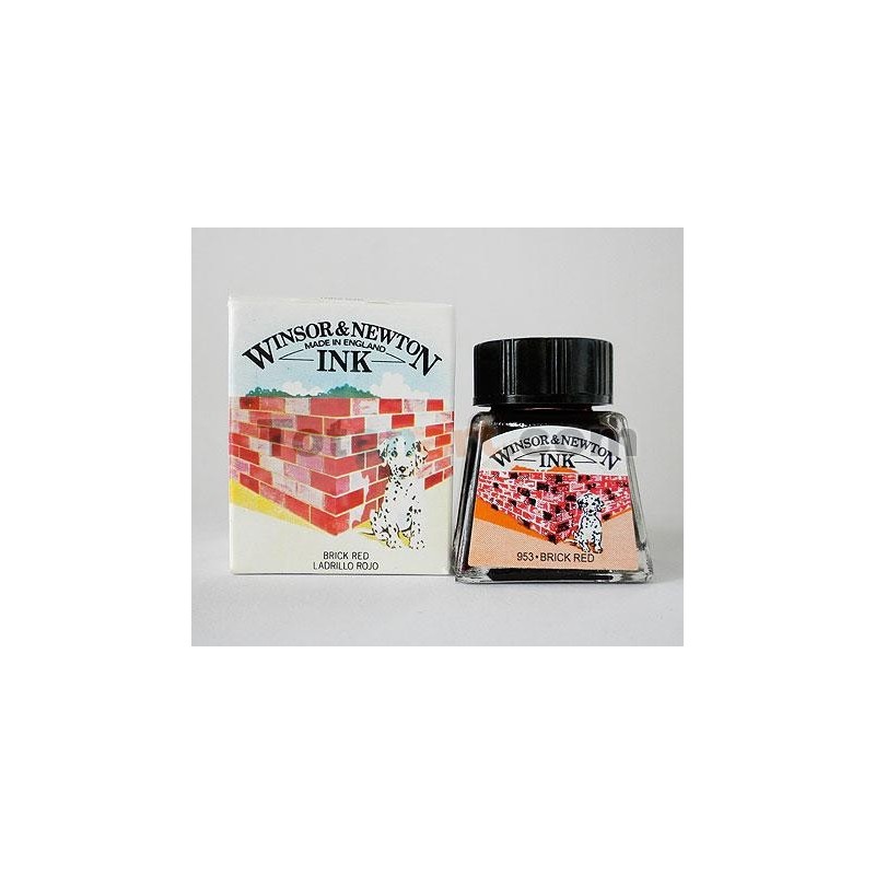 Drawing Ink  Red Brick, Winsor & Newton, 14 ml.