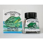 Drawing Ink  Bright Green, Winsor & Newton, 14 ml.