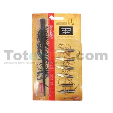 Kit 6 nibs writting and 1 handles Speedball