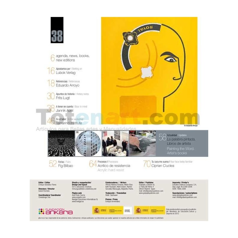 Etching and Editing Magazine, n. 38, Spanish and English