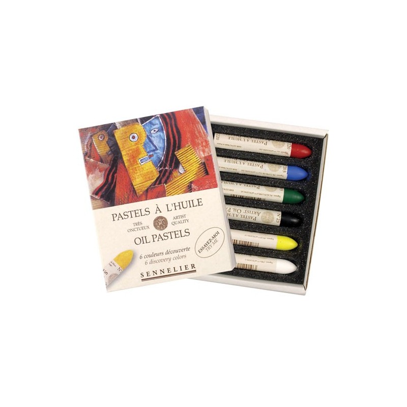  Fine art shop - Box Oil Pastel Sennelier 6 units, Discovery Set | totenart.com