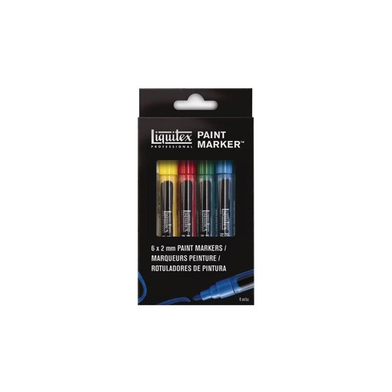 Fine art shop - Liquitex Paint Marker, set 6 uds 2 mm. | totenart.com\n