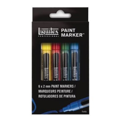 Fine art shop - Liquitex Paint Marker, set 6 uds 2 mm. | totenart.com\n