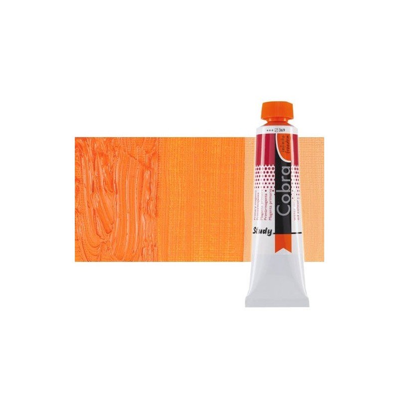Fine art shop - Water mixable oil colour Cobra Study colour permanent orange (40 ml) | totenart.com\n