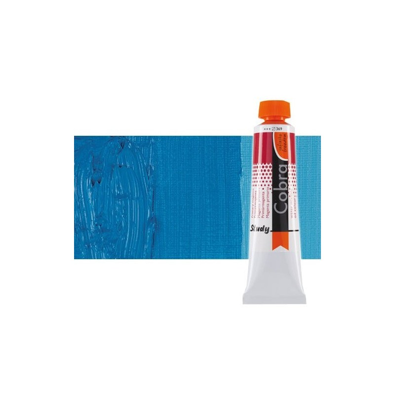 Fine art shop - Water mixable oil colour Cobra Study colour primary cyan (40 ml) | totenart.com\n