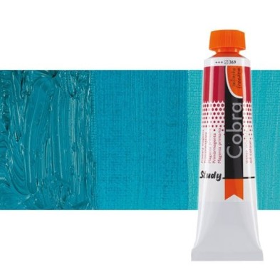 Fine art shop - Water mixable oil colour Cobra Study colour turquoise blue (40 ml) | totenart.com\n