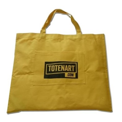 Fine art shop - Canvas and folders holder bag with pocket (81x68 cm) | totenart.com