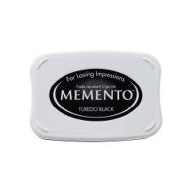Tinta para sellos negra secado rápido, 6x10 cm, Memento
