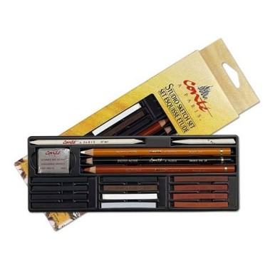 Fine art shop - Estuche de dibujo Esbozo Conté (18 piezas) | totenart.com