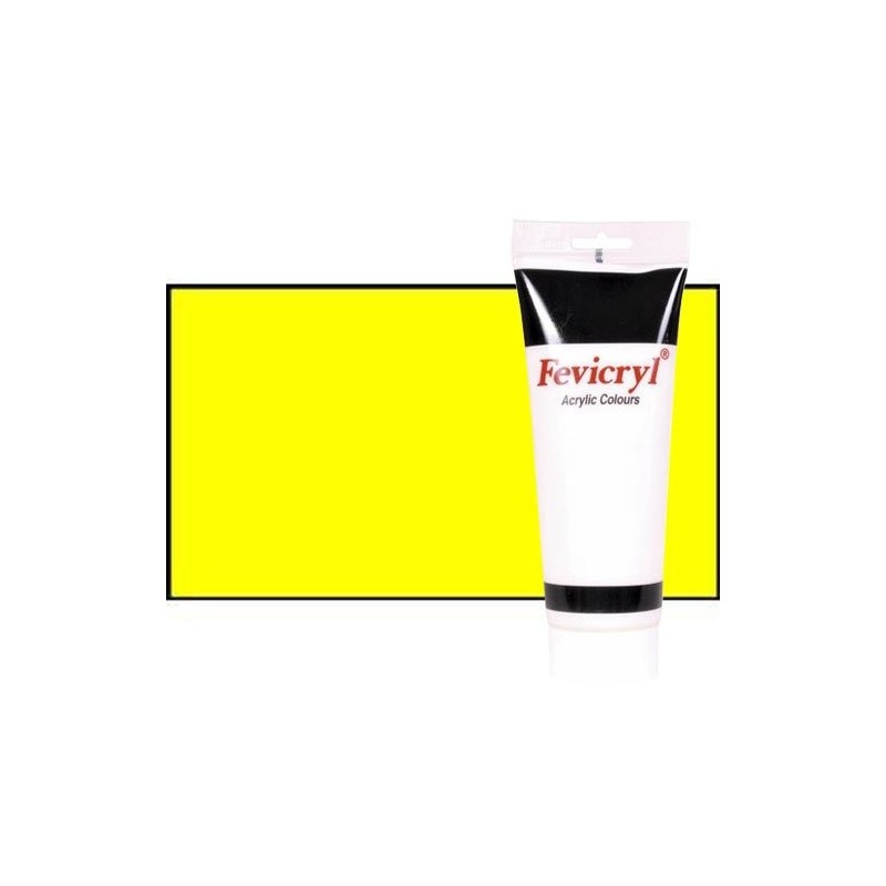 Fine art shop - Acrylic Fevicryl, Cadmium Yellow Lemon, 200 ml. | totenart.com