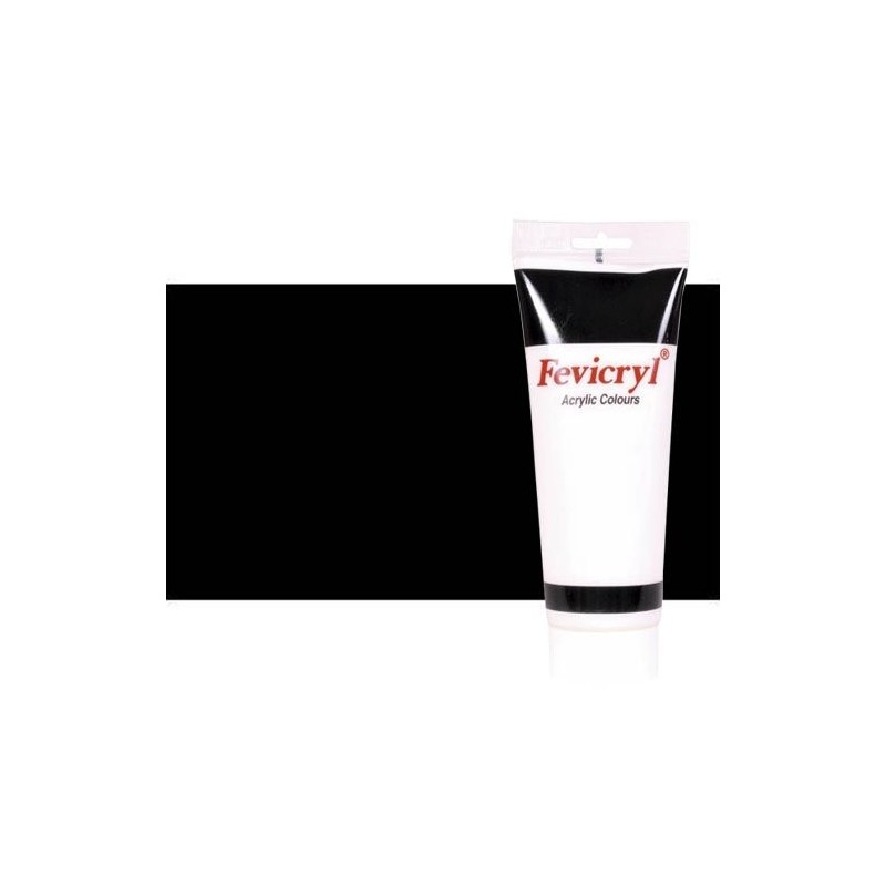 Fine art shop - Acrylic Fevicryl, Mars Black, 200 ml. | totenart.com