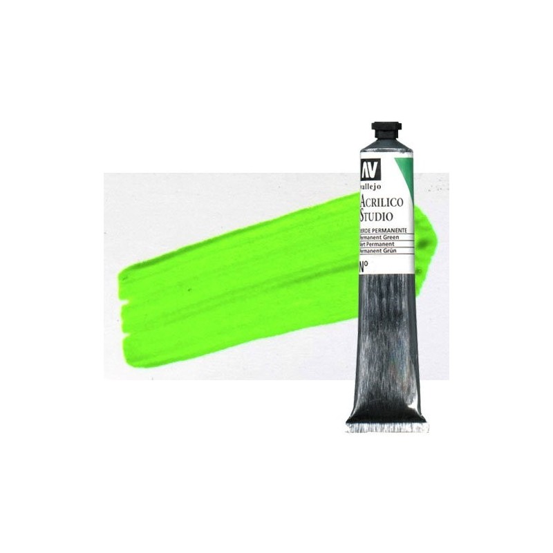 Fine art shop - Acrilico Vallejo, Fluorescent Green, 58 ml. | totenart.com