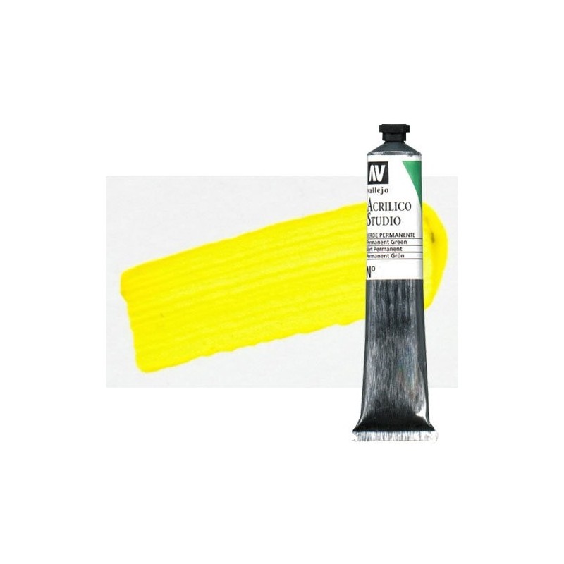 Fine art shop - Acrylic Vallejo, Cadmium Yellow Pale, 58 ml. | totenart.com