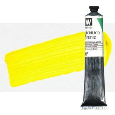 Fine art shop - Acrylic Vallejo, Cadmium Yellow Pale, 58 ml. | totenart.com