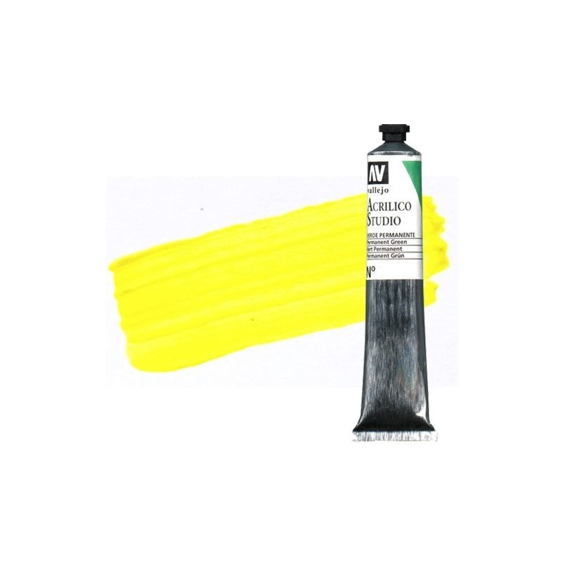 Fine art shop - Acrylic Vallejo, Cadmium Lemon Yellow, 58 ml. | totenart.com