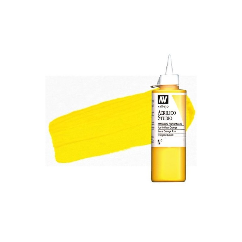 Fine art shop - Acrylic Vallejo, Cadmium Yellow Deep, 200 ml. | totenart.com