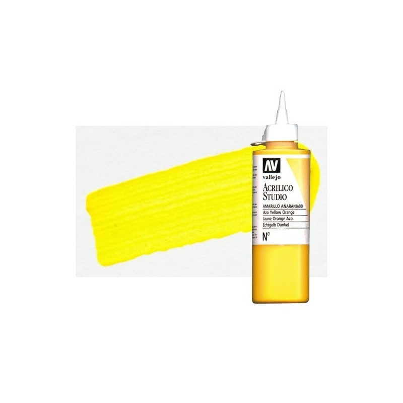 Fine art shop - Acrylic Vallejo, Cadmium Yellow Pale, 200 ml. | totenart.com