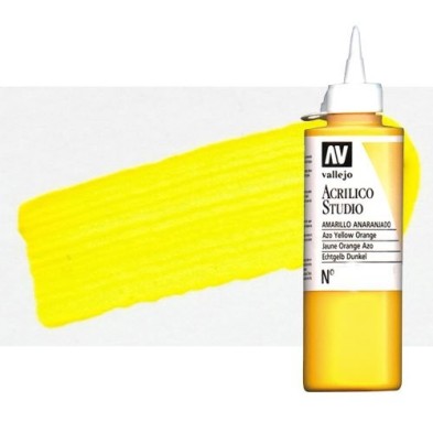Fine art shop - Acrylic Vallejo, Cadmium Yellow Pale, 200 ml. | totenart.com