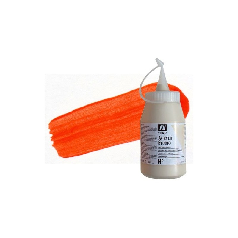 Fine art shop - Acrylic Vallejo, Fluorescent Red, 500 ml. | totenart.com