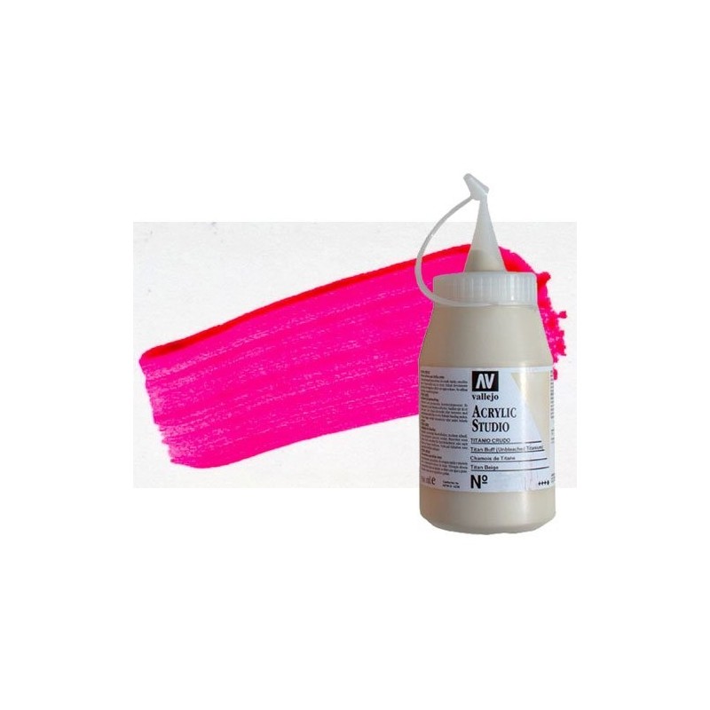 Fine art shop - Acrylic Vallejo, Fluorescent Pink Red, 500 ml. | totenart.com