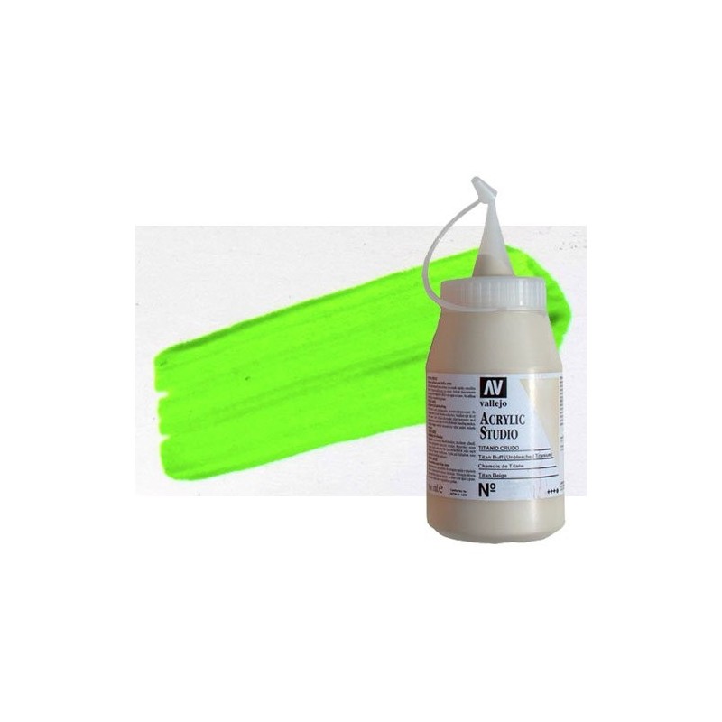 Fine art shop - Acrilico Vallejo, Fluorescent Green, 500 ml. | totenart.com