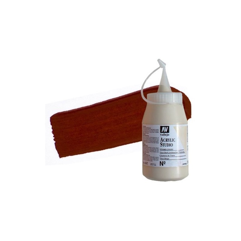 Fine art shop - Acrilico Vallejo, Iron Oxide Red, 500 ml. | totenart.com