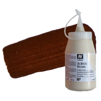 Fine art shop - Acrilico Vallejo, Burnt Sienna, 500 ml. | totenart.com