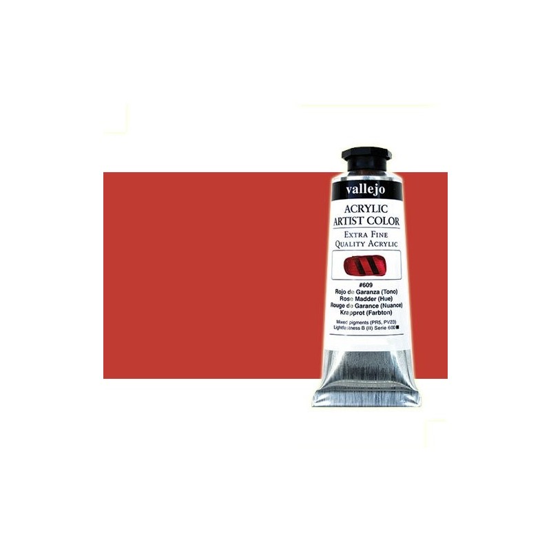 Fine art shop - Acrylic Artist Vallejo Quinacridone Burnt Orange, 60 ml. | totenart.com