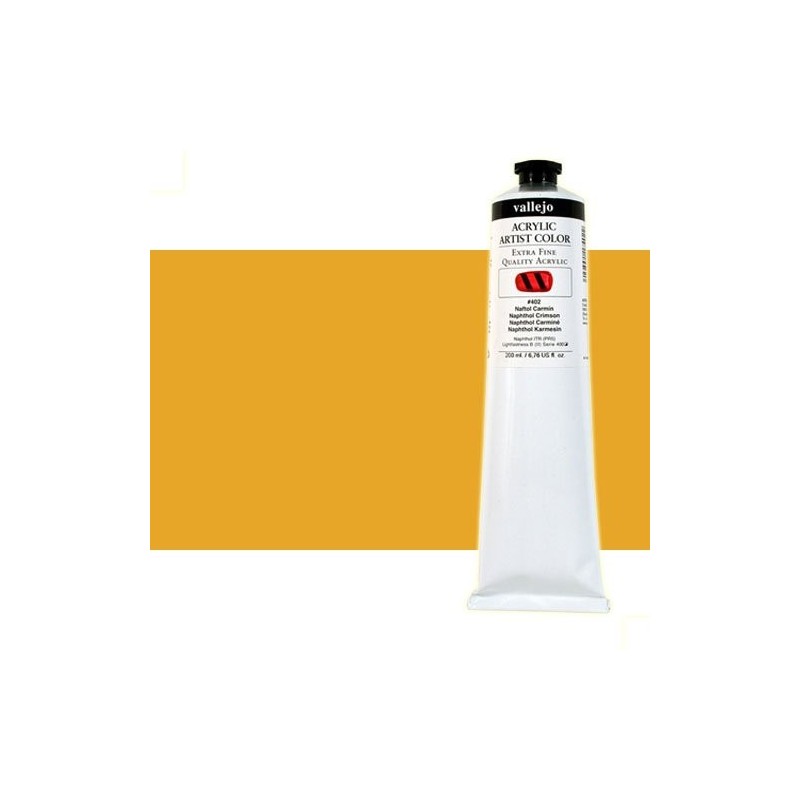 Fine art shop - Acrylic Artist Vallejo Cadmium Orange Light, 200 ml. | totenart.com