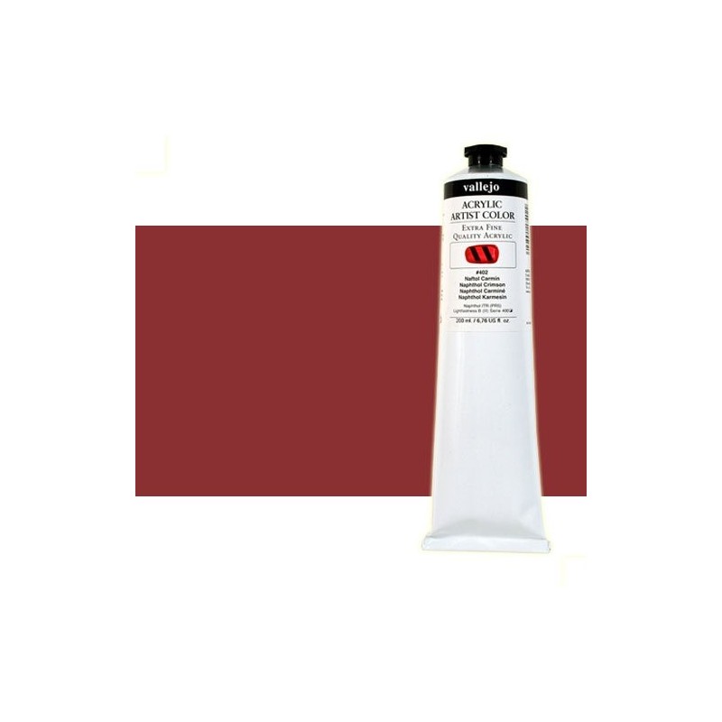 Fine art shop - Acrylic Artist Vallejo, Indian Red (Mars Red), 200 ml. | totenart.com