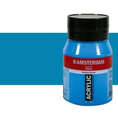 \nFine art shop - Amsterdam Acrylic Bright Blue 500 ml. | totenart.com