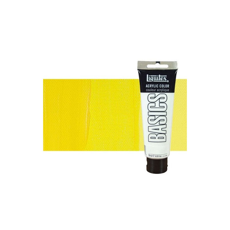 Fine art shop - Liquitex Basics Acrylic Primary Yellow, n.410 (118 ml) | totenart.com