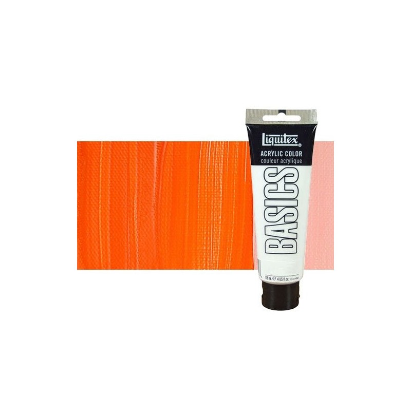 Fine art shop - Liquitex Basics Acrylic Cadmium Orange, 118 ml. | totenart.com